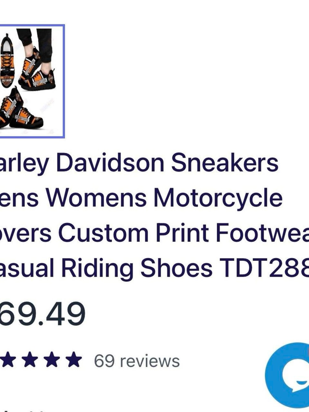 ✧ Harley Davidson Sneakers ✧ - Picture 6 of 6